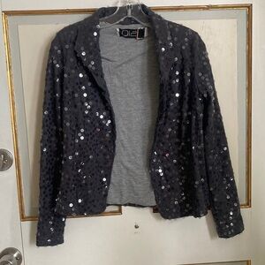 Sequin Embellished grey Jacket - Women's Coat